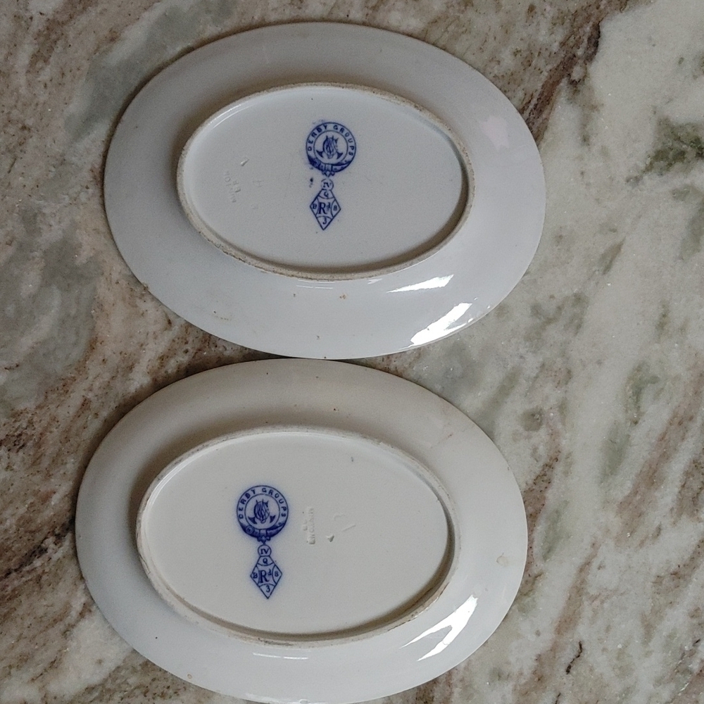 160 Year Old (1866 dated) Flow Blue Minton Oval Dishes - Picture 14 of 16
